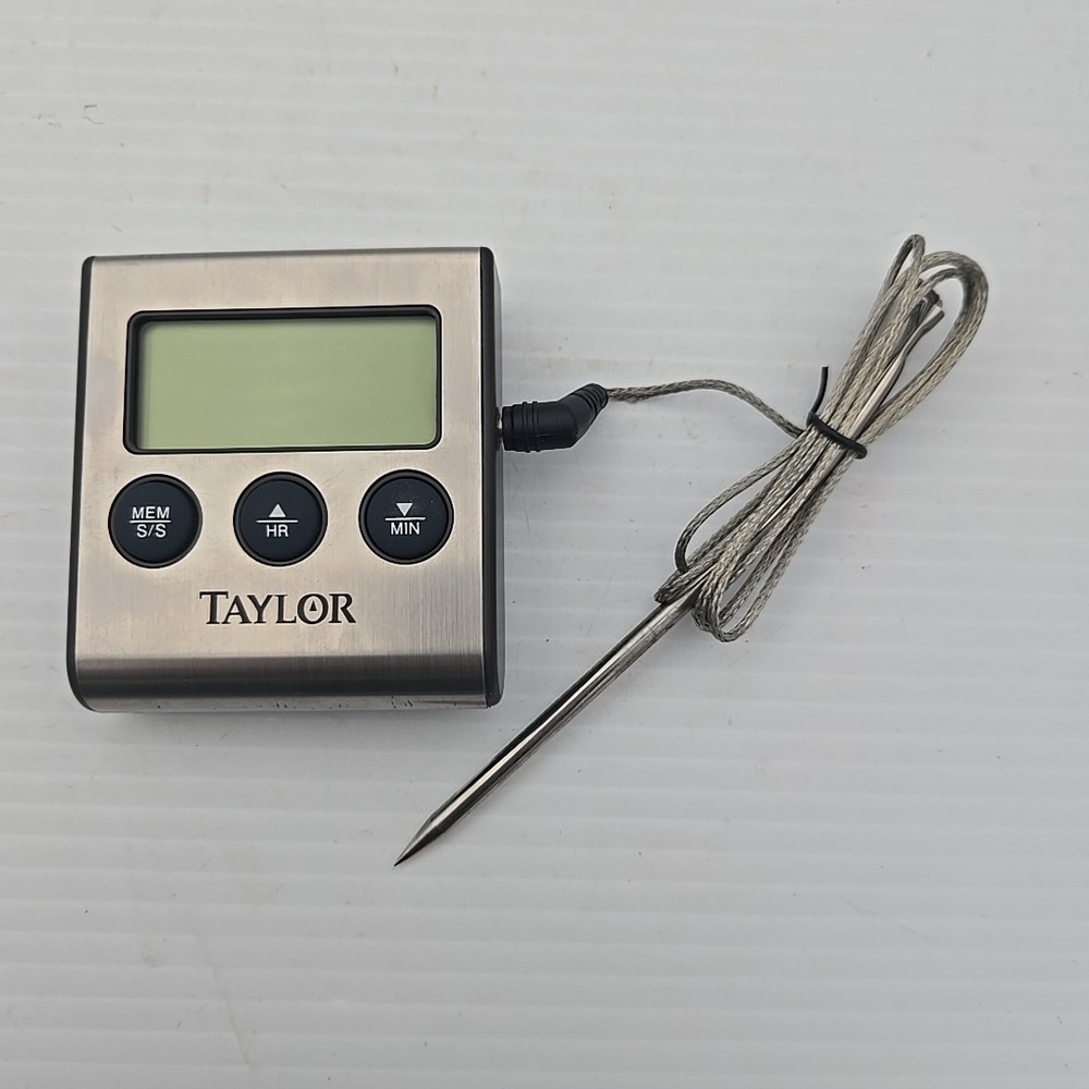 Taylor 1487-21 Digital Meat Thermometer &‎ Digital Timer, Excellent condition